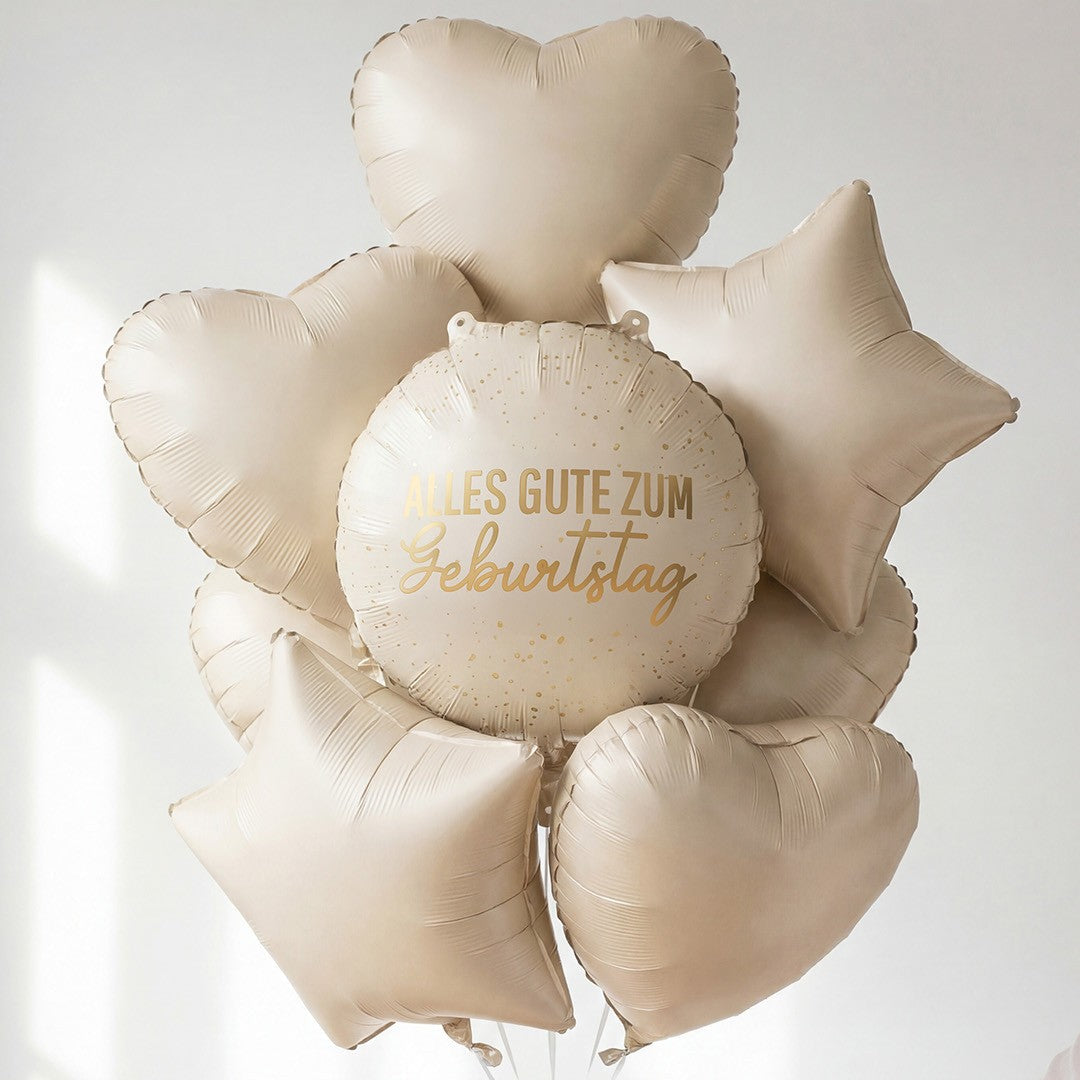 Solid color foil balloons