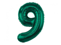 Foil Number Balloon “9” Green