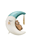 Foil balloon "Bear on the Moon - Blue"