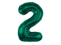 Foil Number Balloon “2” Green
