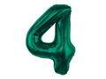 Foil Number Balloon “4” Green