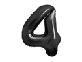 Foil Number Balloon “4” Black