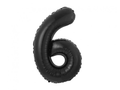 Foil Number Balloon “6” Black