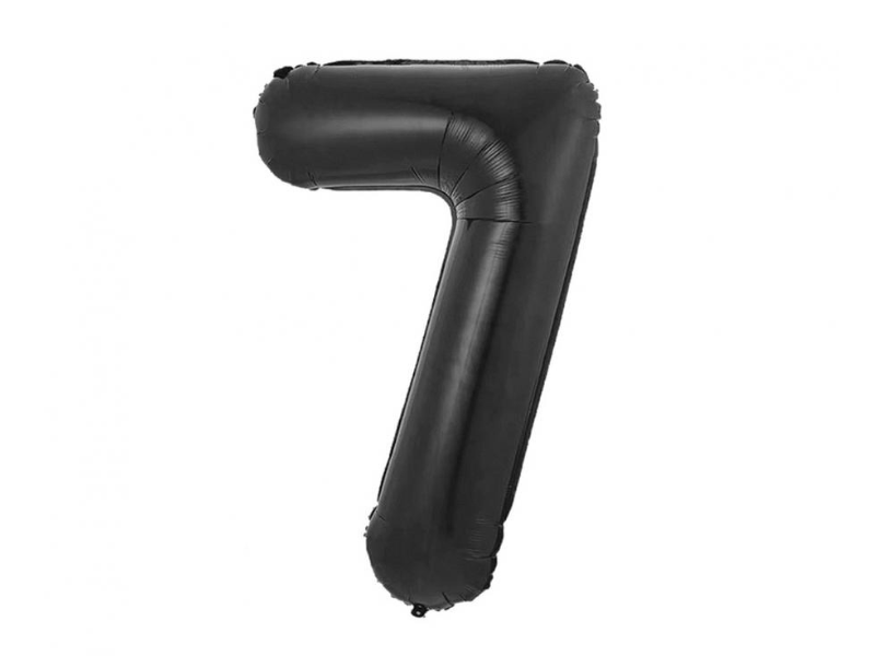Foil Number Balloon “7” Black