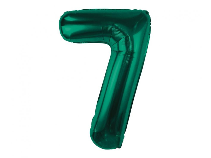 Foil Number Balloon “7” Green