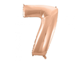 Foil Number Balloon “7” Rose Gold
