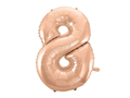 Foil Number Balloon “8” Rose Gold