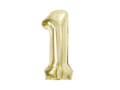 Foil Number Balloon “1” Gold / Champagne