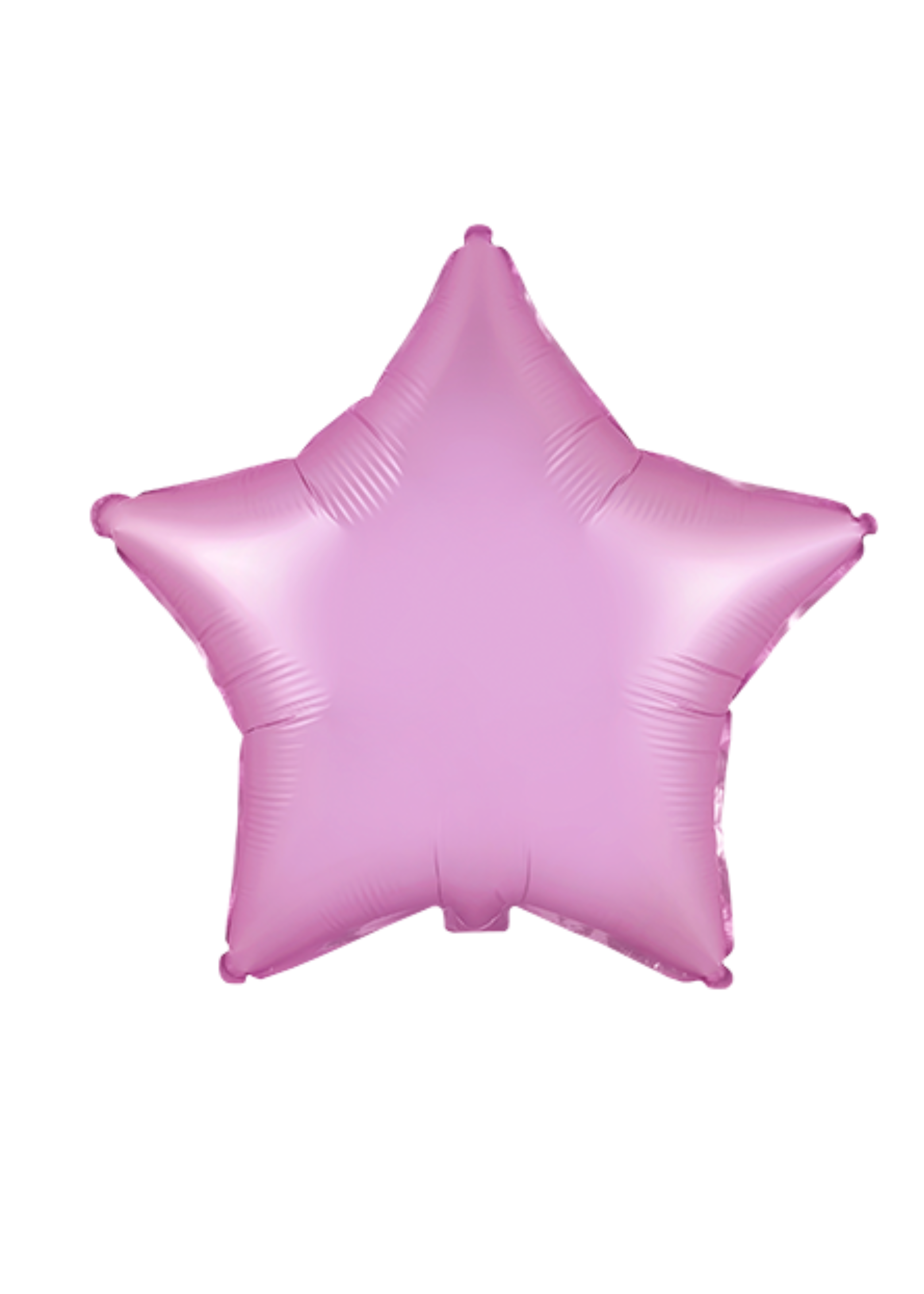 Foil Balloon Star, satin pink