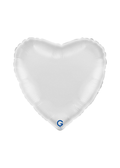 Foil Balloon Heart, white