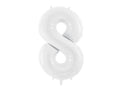 Foil Number Balloon “8” White