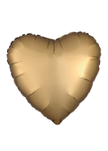Foil Balloon Heart, Gold Silk Lustre