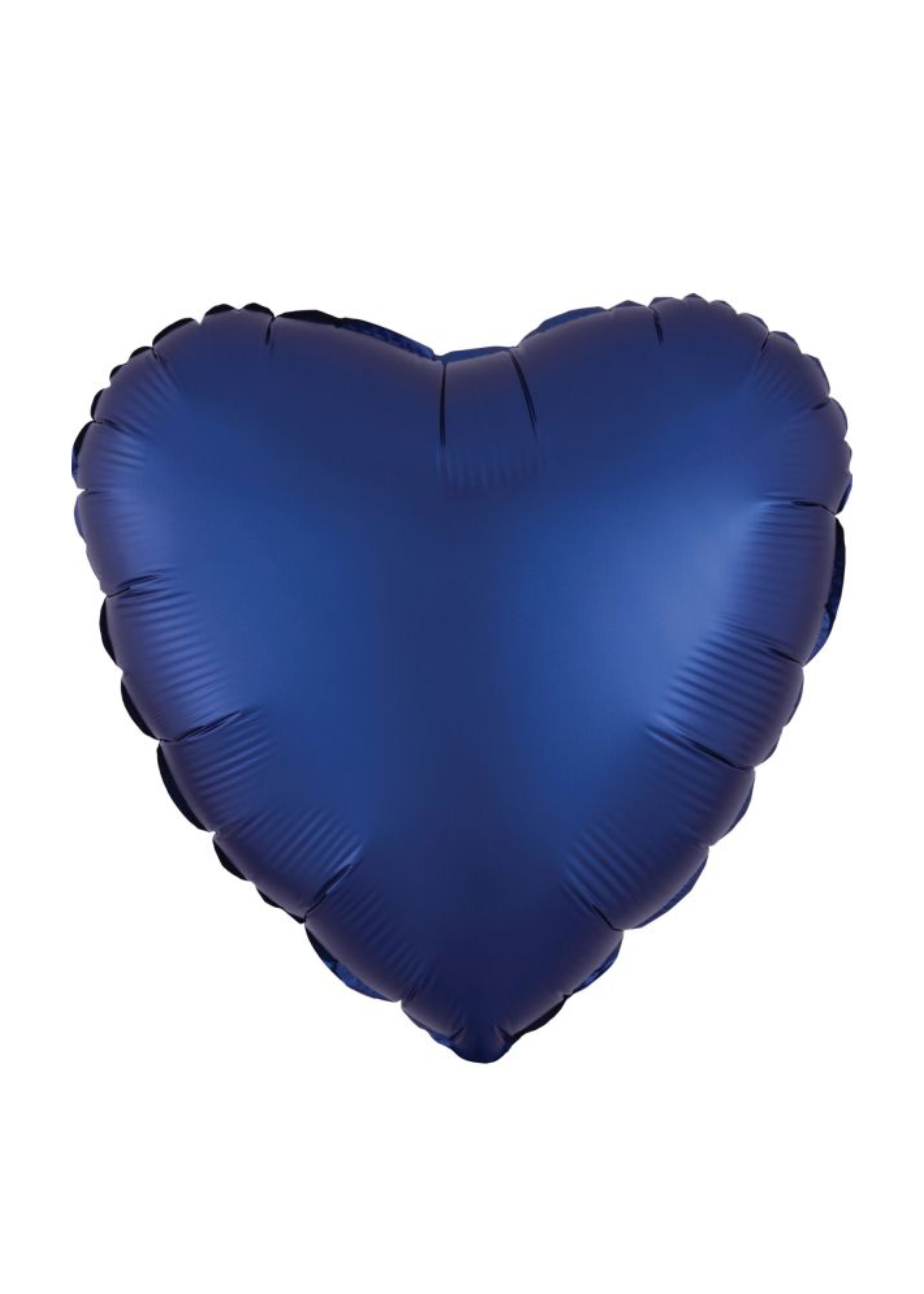 Foil Balloon Heart, Navy Blue Silk Lustre
