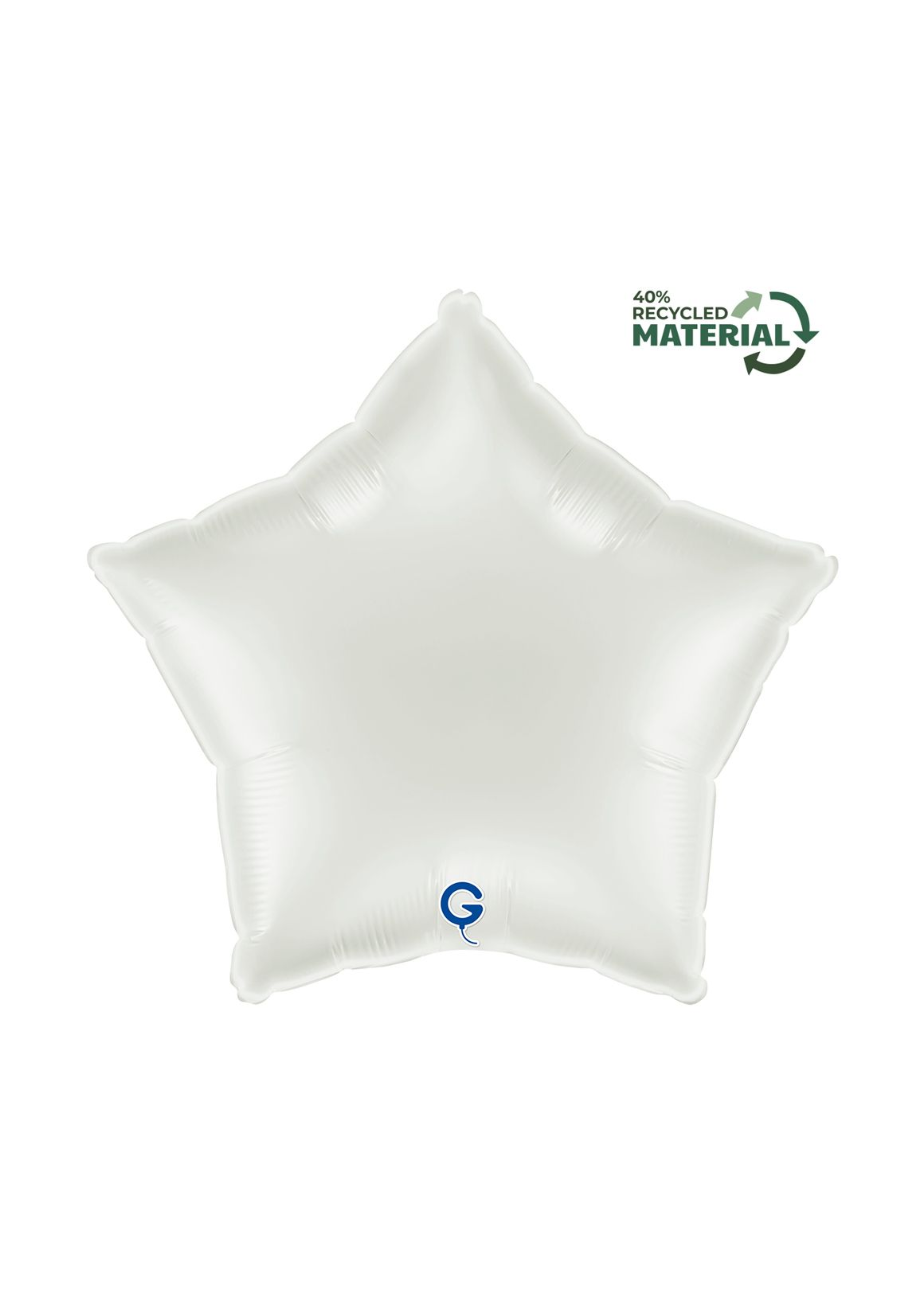 Foil Balloon Star, white