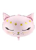 Foil balloon "Cat pink"