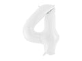 Foil Number Balloon “4” White