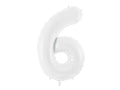 Foil Number Balloon “6” White