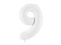Foil Number Balloon “9” White